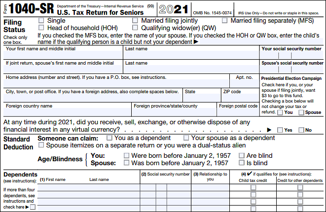 Free 1040-sr 2024 Form Download: A Comprehensive Guide