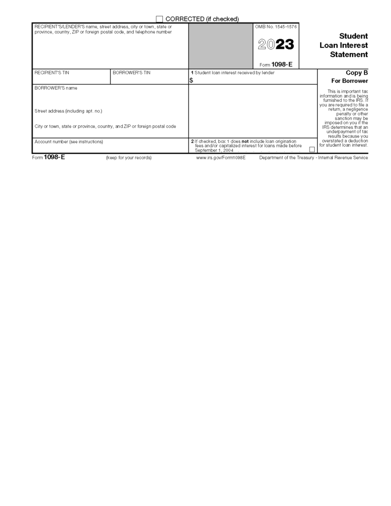 Free 1098 Form Example Download: A Comprehensive Guide