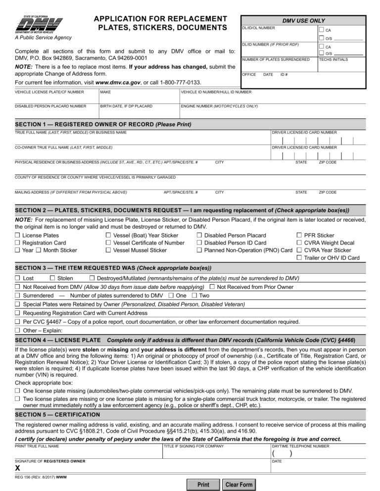 Free 156 Dmv Form Download: A Comprehensive Guide