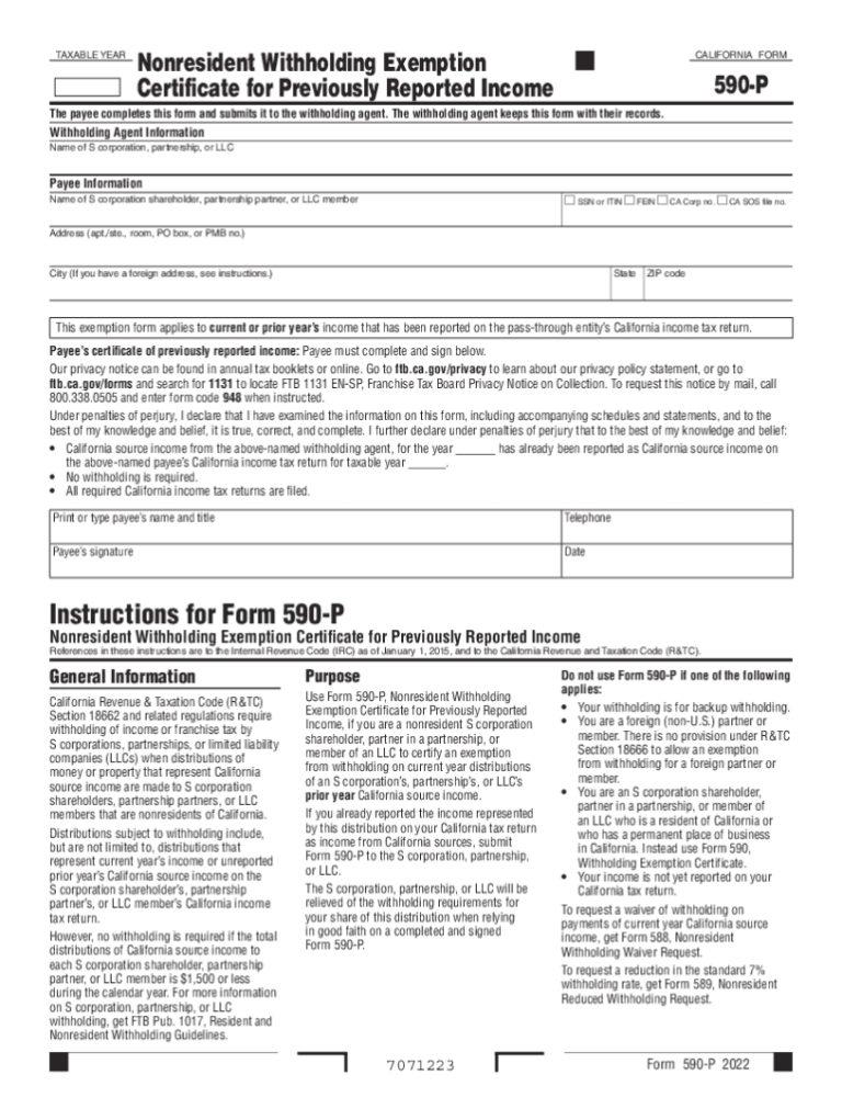 Free 2024 Form 590 Download: Essential Guide for Tax Preparation