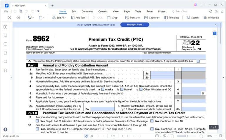 Free 2024 Form 8962 Instructions Download: A Comprehensive Guide