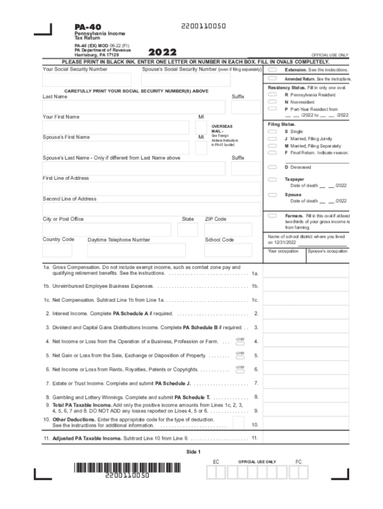 Free 2024 Pa Tax Forms Download: A Comprehensive Guide