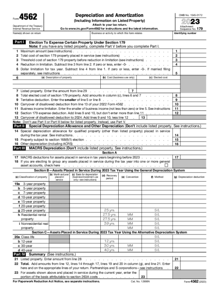 Free 4562 Tax Form Download: A Comprehensive Guide