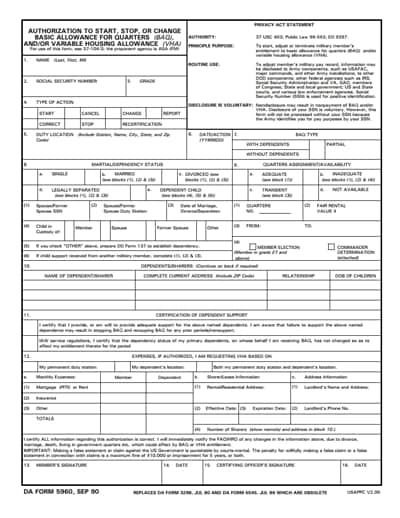 Free 5960 Army Form Download: A Comprehensive Guide