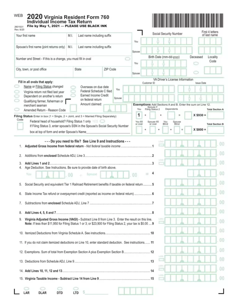 Free 760 Tax Form Download: A Comprehensive Guide