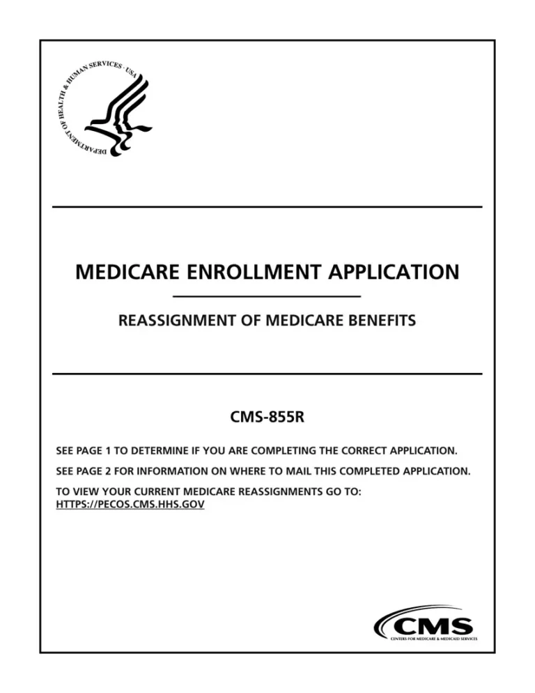 Free 855r Form Cms Download: A Comprehensive Guide