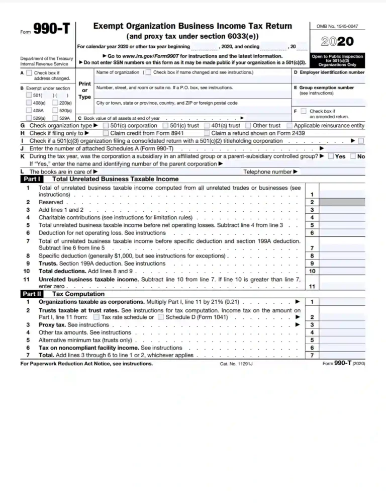 Free 990-t Form Download: A Comprehensive Guide for Tax Filers