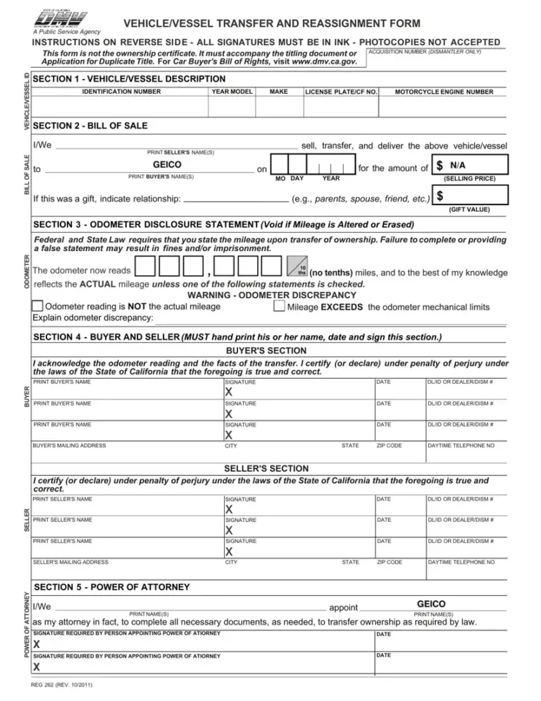 Free California Form 262 Download: A Comprehensive Guide