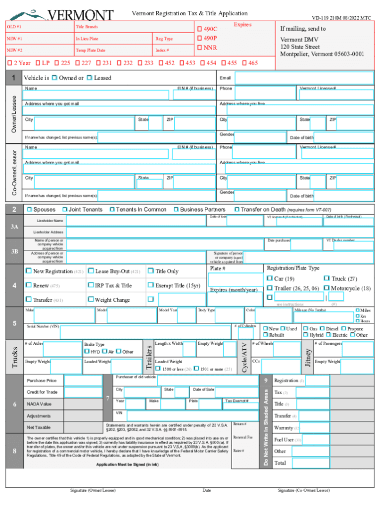 Free Dmv Vt Forms Download: A Comprehensive Guide