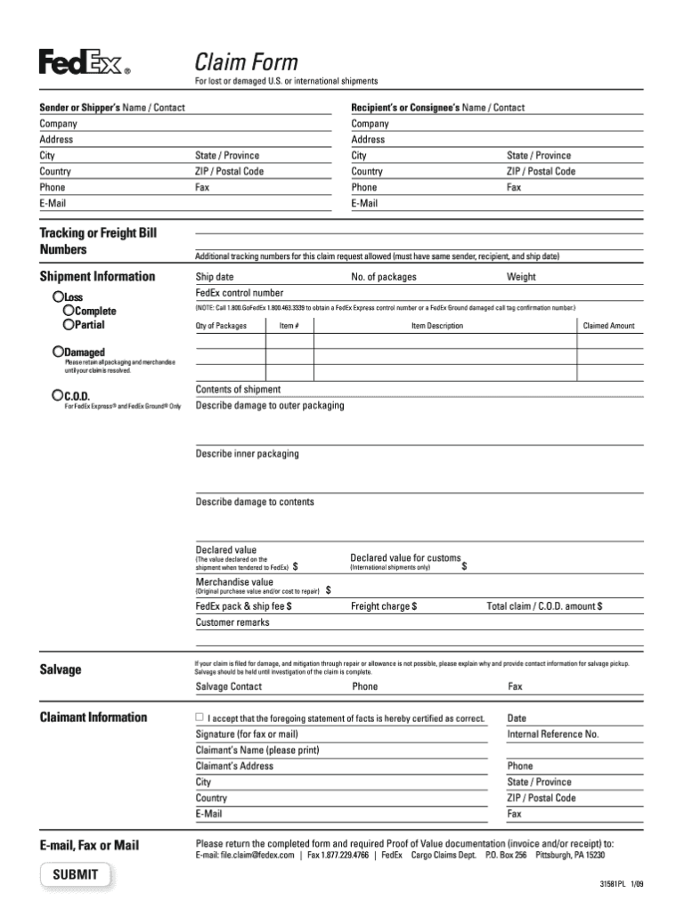 Free FedEx Complaint Form Download: A Comprehensive Guide