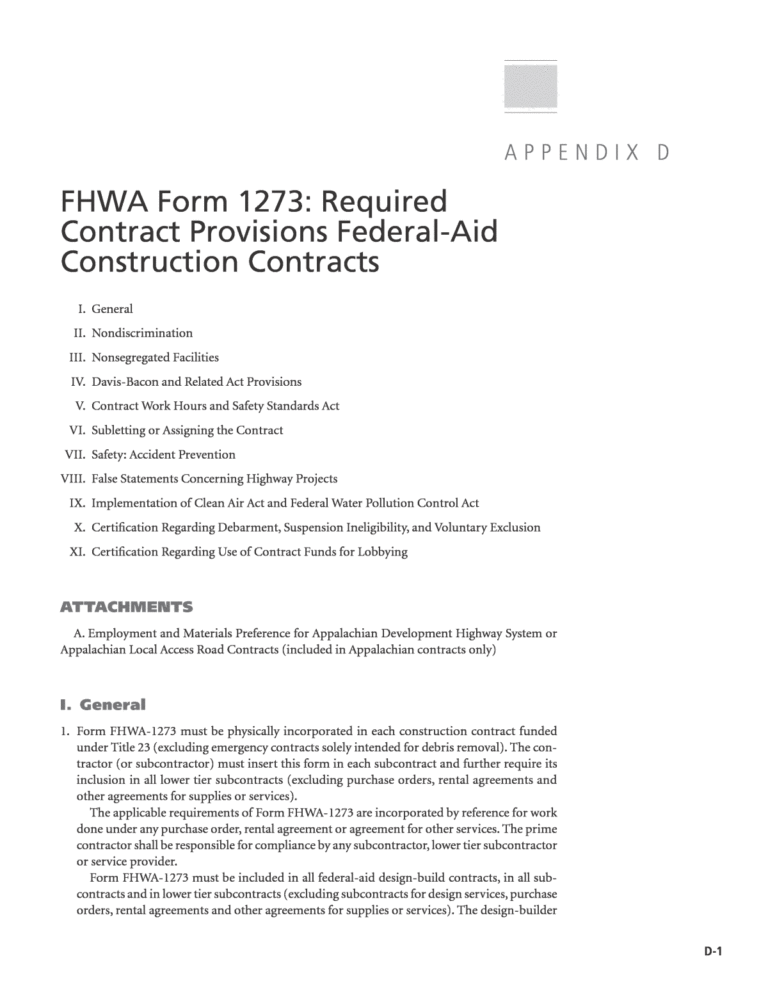 Free Fhwa Form 1273 Download: A Comprehensive Guide