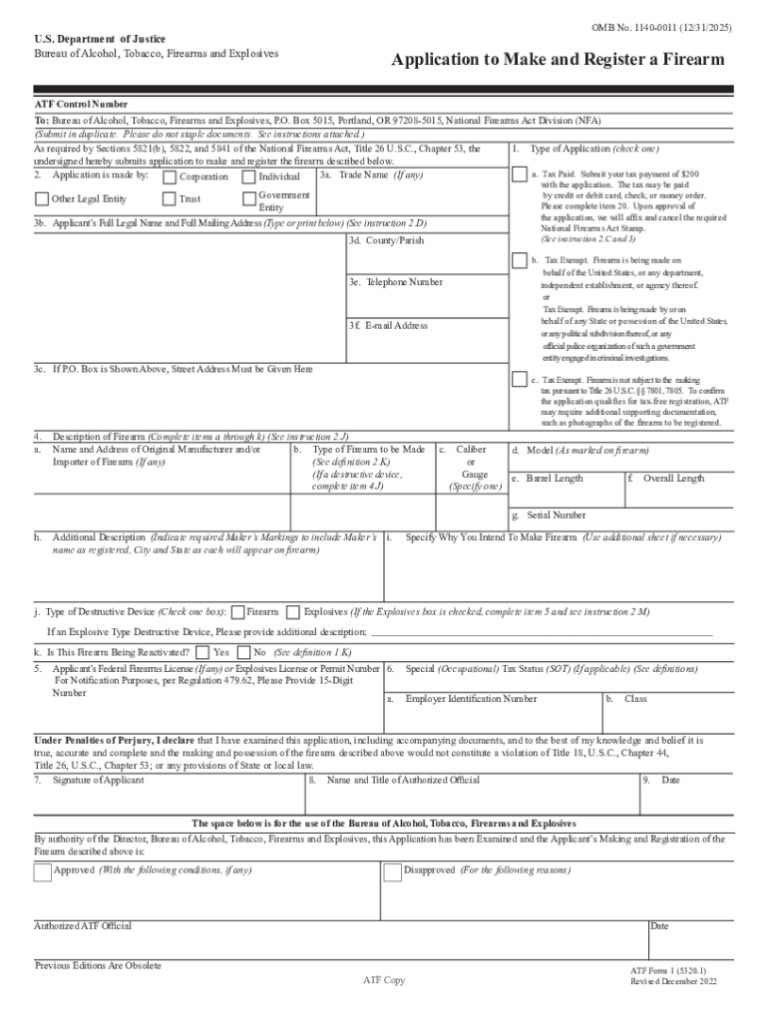 Free Form 1 NFA Download: A Comprehensive Guide to Creating and Submitting Your Application