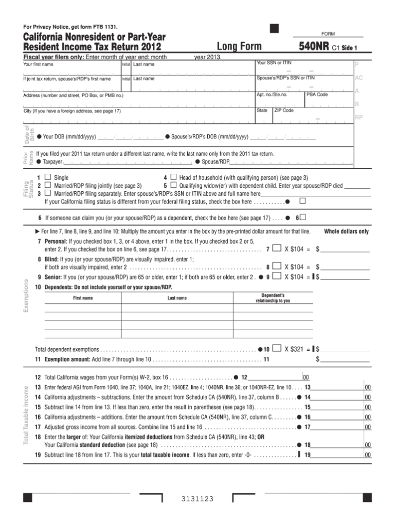 Free Form 540 Nr Download: A Comprehensive Guide for Non-Residents