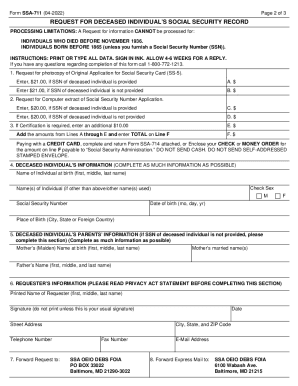 Free Form Ssa 711: Comprehensive Guide to Download and Usage