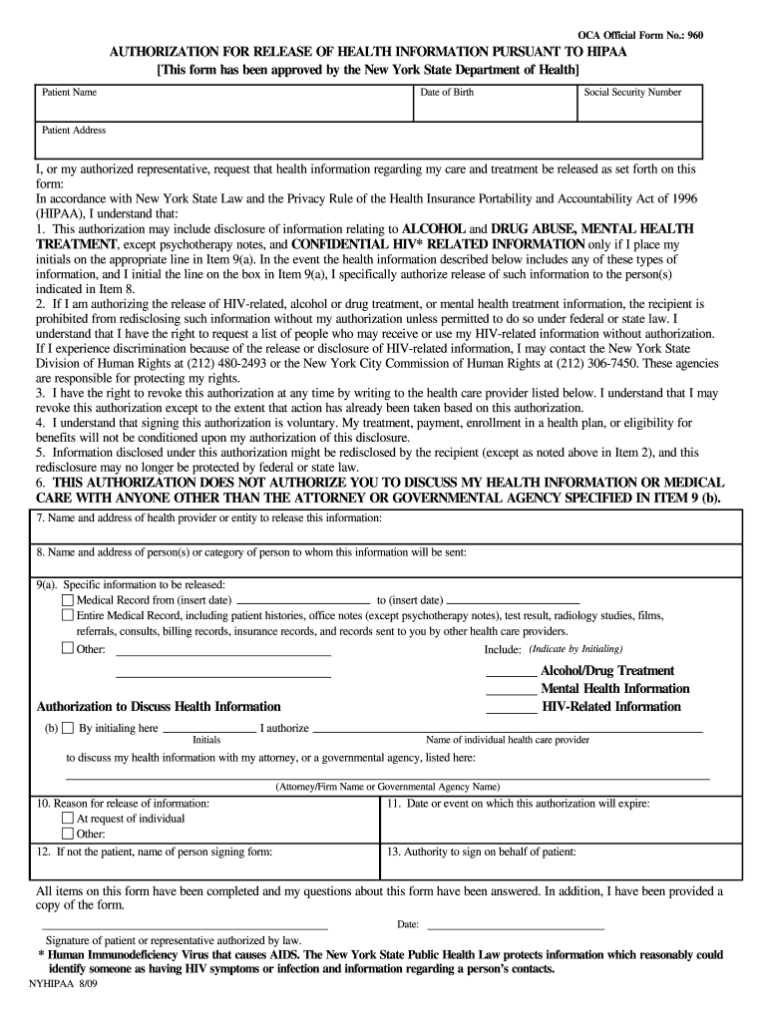 Free HIPAA Form Nys Download: A Comprehensive Guide for Healthcare Professionals