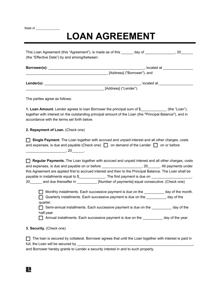 Free Loan Form Template Download: Essential Guide for Secure Borrowing and Lending