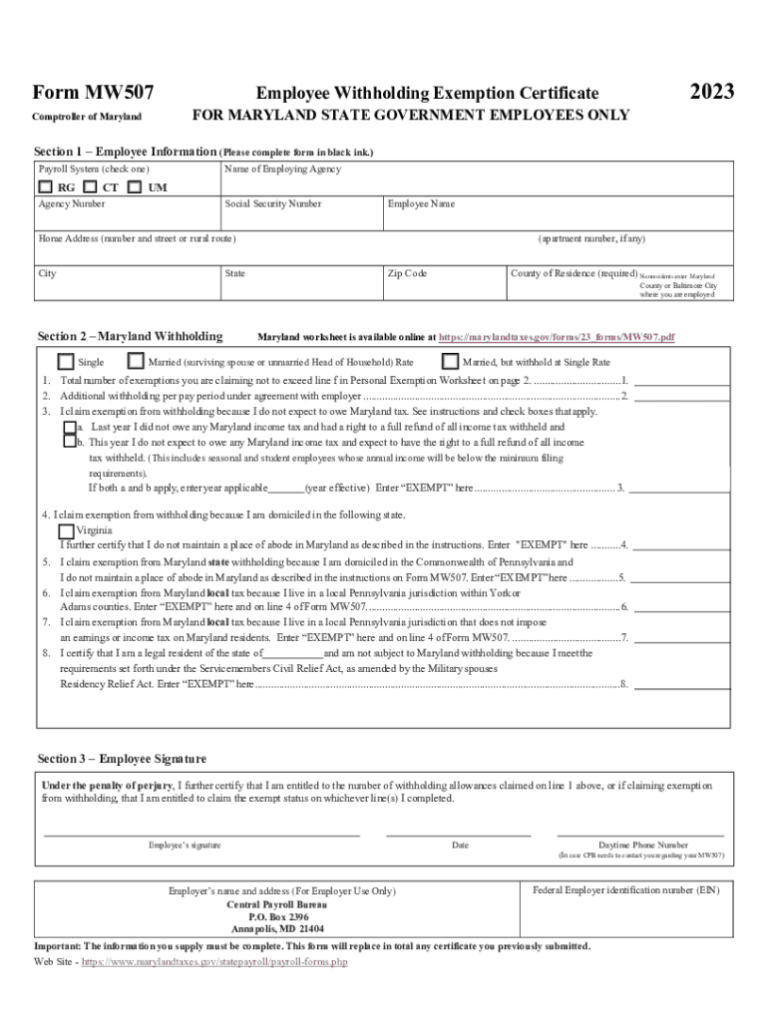 Free MD 507 Form 2024 Download: A Comprehensive Guide