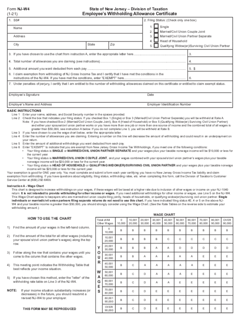 Free Nj W4 Form 2024 Download: A Comprehensive Guide