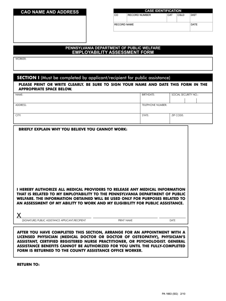 Free PA 1663 Form Download: A Comprehensive Guide