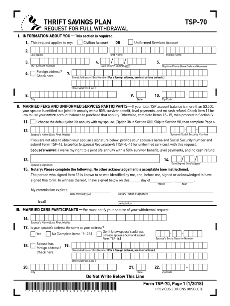 Free Tsp 70 Form Download: A Comprehensive Guide