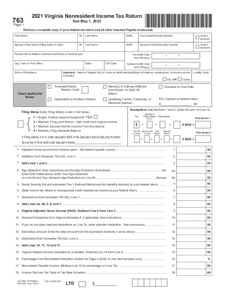 Free Virginia Form 763 Download: A Comprehensive Guide