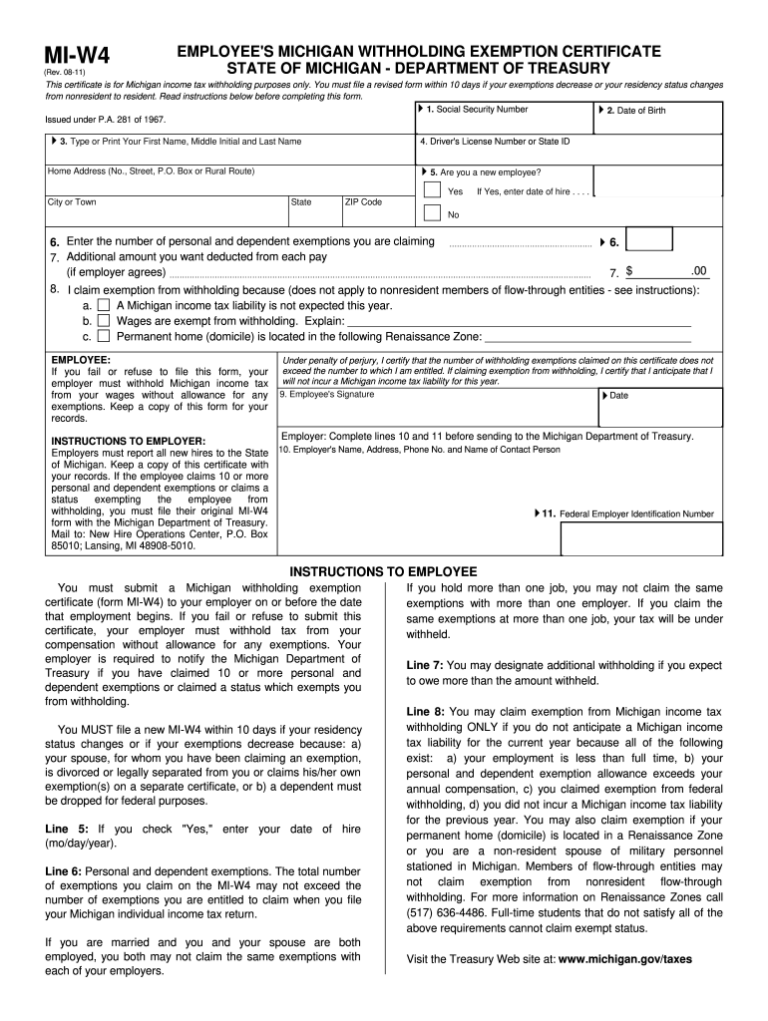 Free W4 Form Michigan Download: A Comprehensive Guide