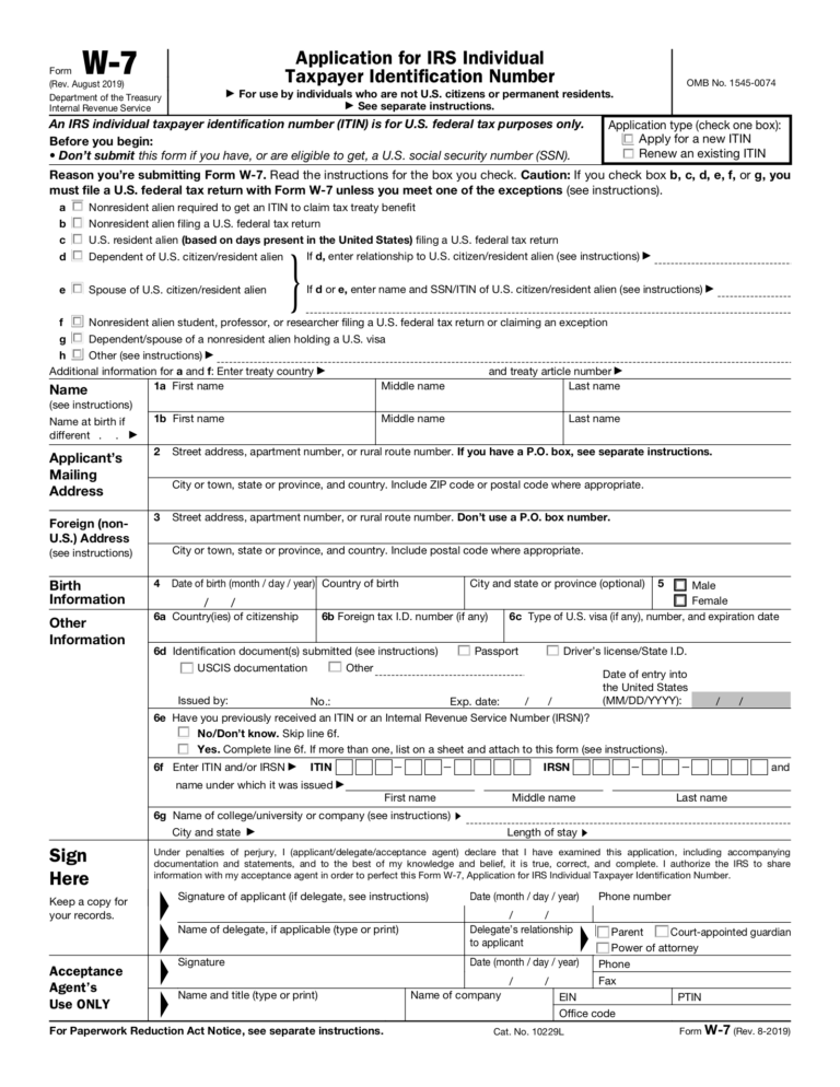 Free W7 Form Download: A Comprehensive Guide to Access and Utilize