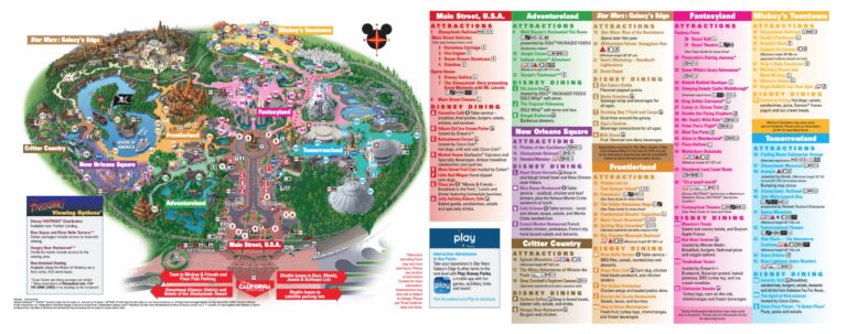 A Comprehensive Guide to Disneyland Park with a Printable Map