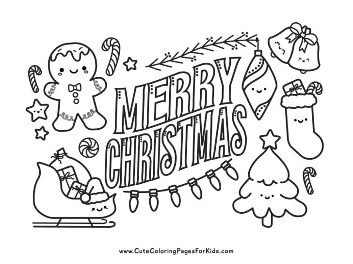 Merry Christmas Coloring Printables: A Festive Way to Spread Holiday Cheer