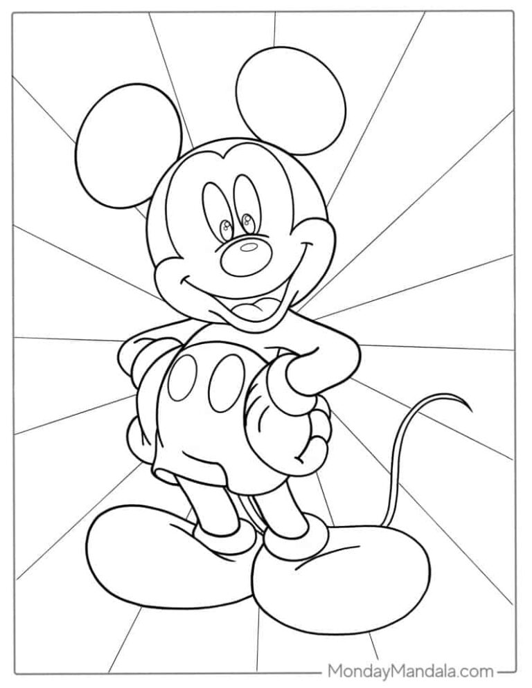 Mickey Printable Coloring Pages: A Fun and Educational Activity for All Ages