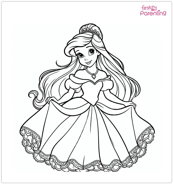 Princess Color Pages Printable: A Creative Adventure for Kids