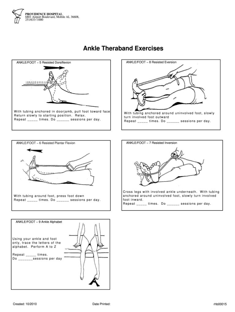 Printable Ankle Strengthening Exercises: A Comprehensive Guide to Enhanced Stability and Mobility