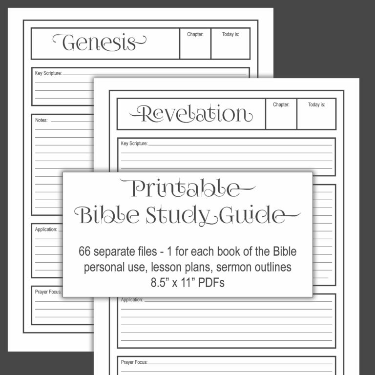 Printable Bible Study Lessons: A Comprehensive Guide to Personal Growth and Spiritual Development