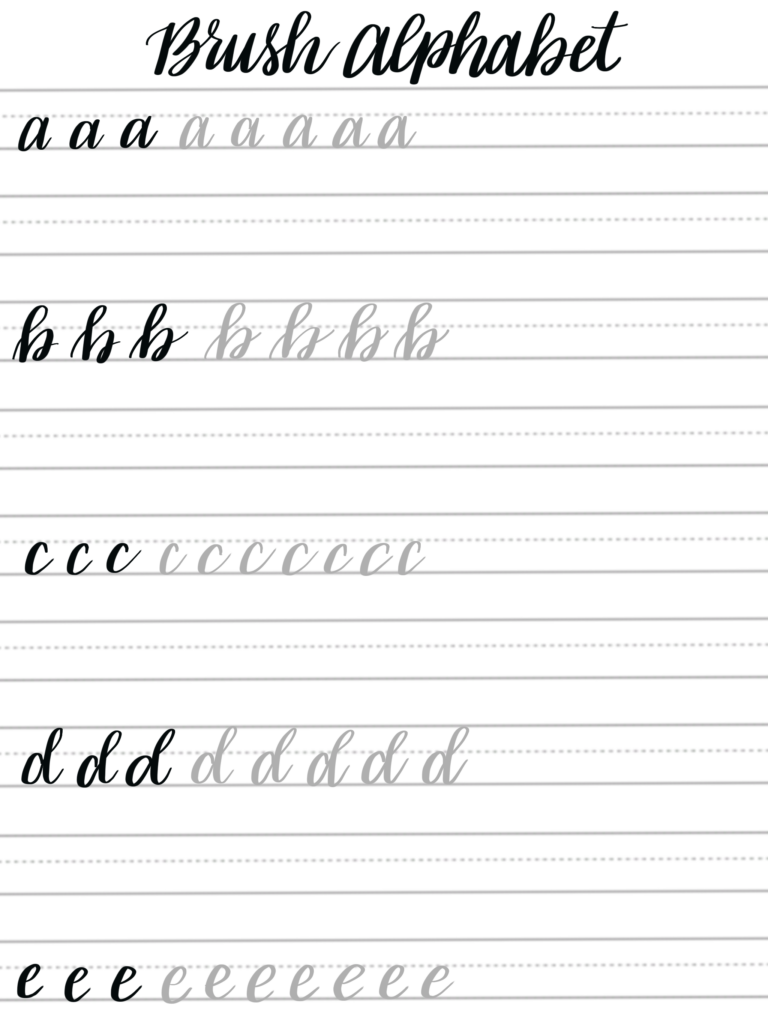 Printable Calligraphy Practice Sheets: A Guide to Mastering the Art of Hand Lettering