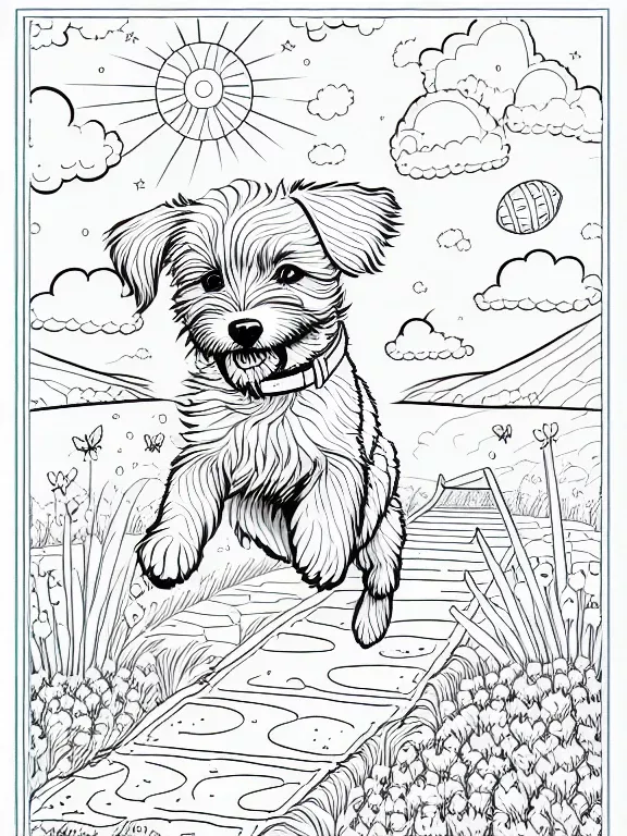 Printable Coloring Pages Puppies: Unleash Creativity and Learning