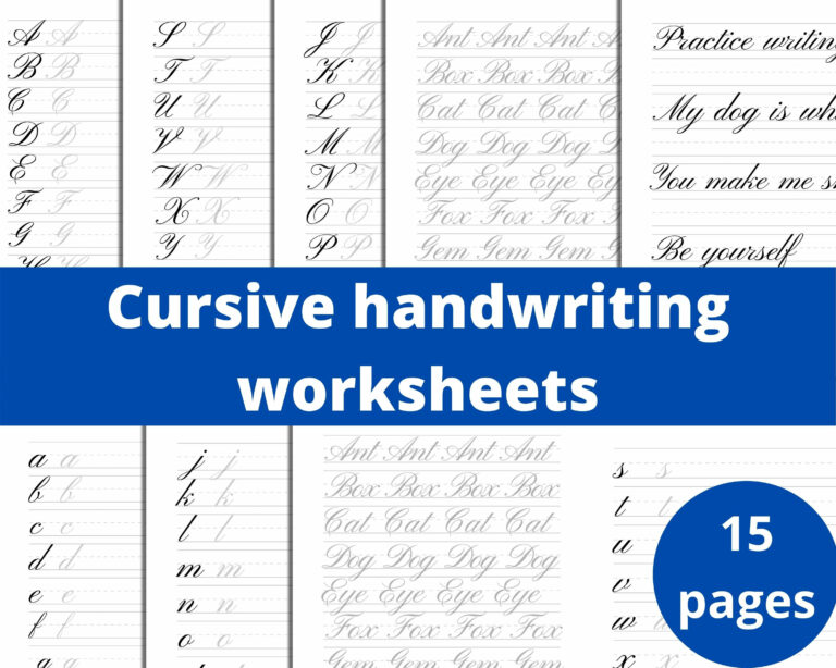 Printable Cursive Handwriting Sheets: A Comprehensive Guide for Enhancing Your Penmanship