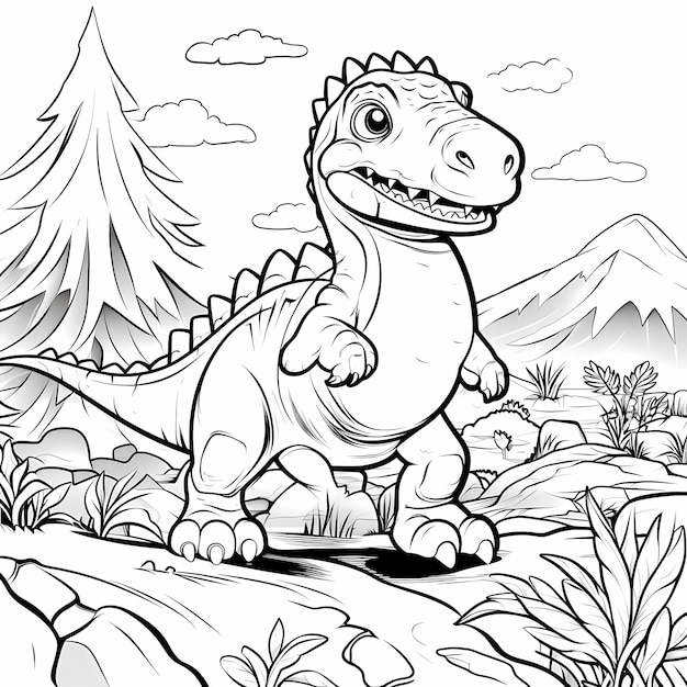 Printable Dino Coloring Pages: A Roaring Adventure for Kids