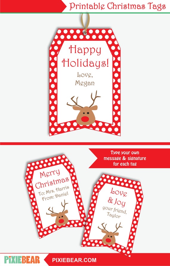 Printable Gift Tags for a Festive and Personalized Christmas