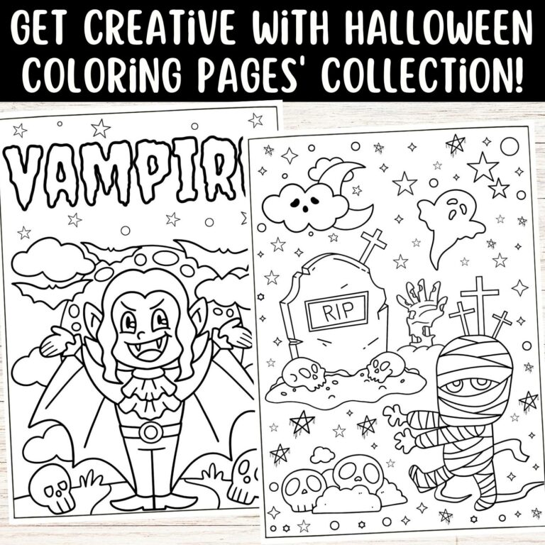 Printable Halloween Coloring Pictures: A Spooktacular Treat for All Ages