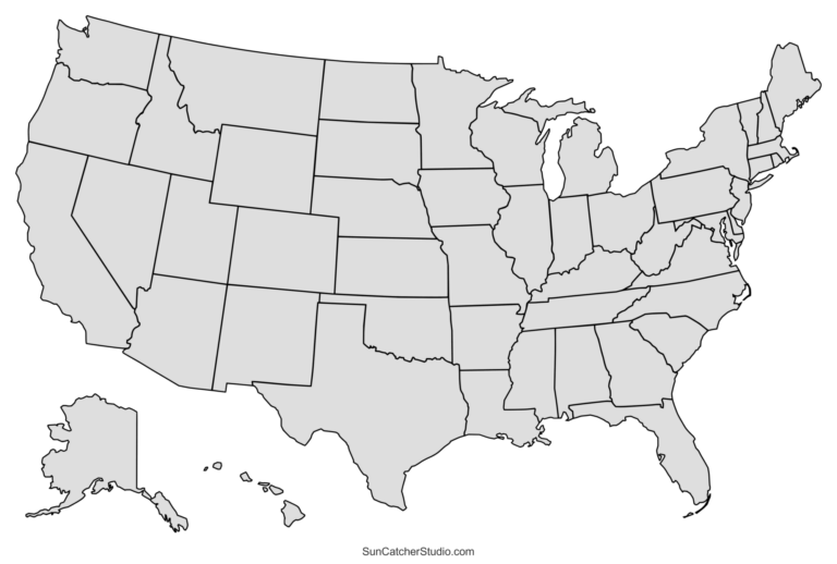 Printable Map USA Blank: Your Guide to Customizing and Using Blank Maps of the United States