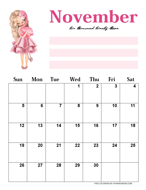 Printable Monthly Calendar November: Organize Your Month with Style and Efficiency