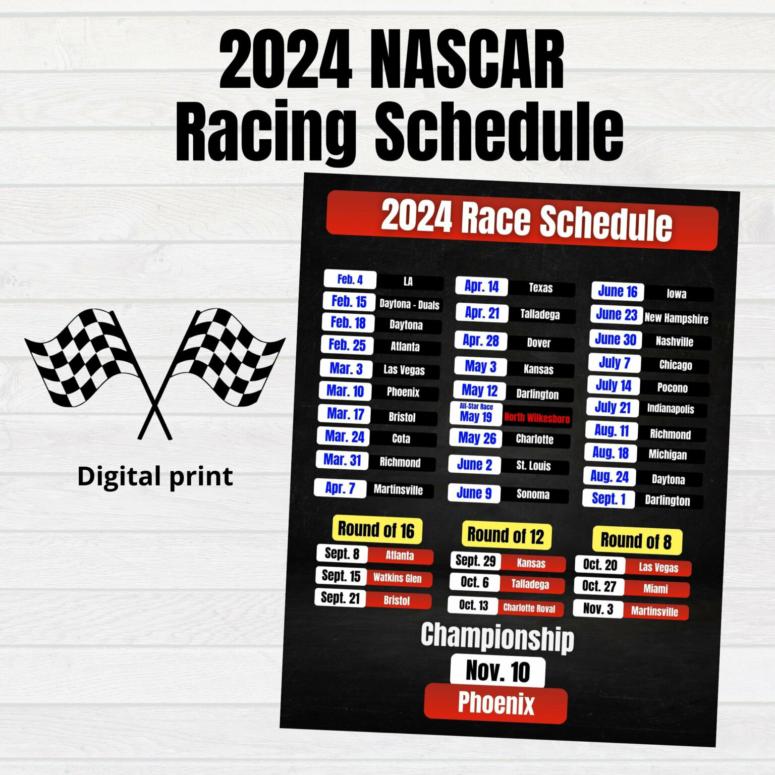 Printable NASCAR Schedule 2025: The Ultimate Guide for Race Fans - form ...