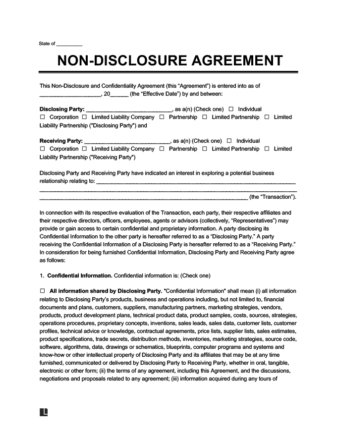 Printable Non-Disclosure Agreement: A Comprehensive Guide to Protect Confidential Information