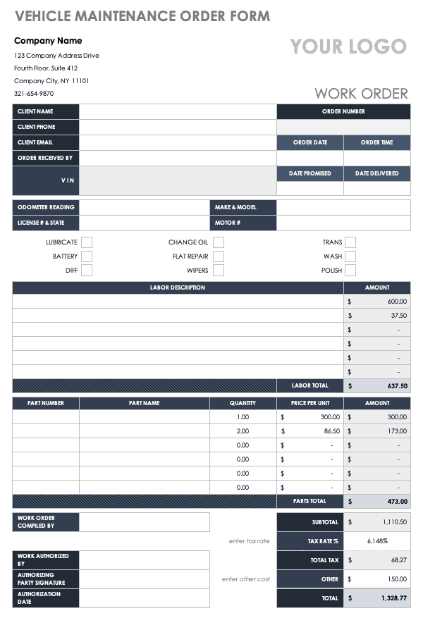 Printable Order Form Template: A Guide to Efficient Order Processing