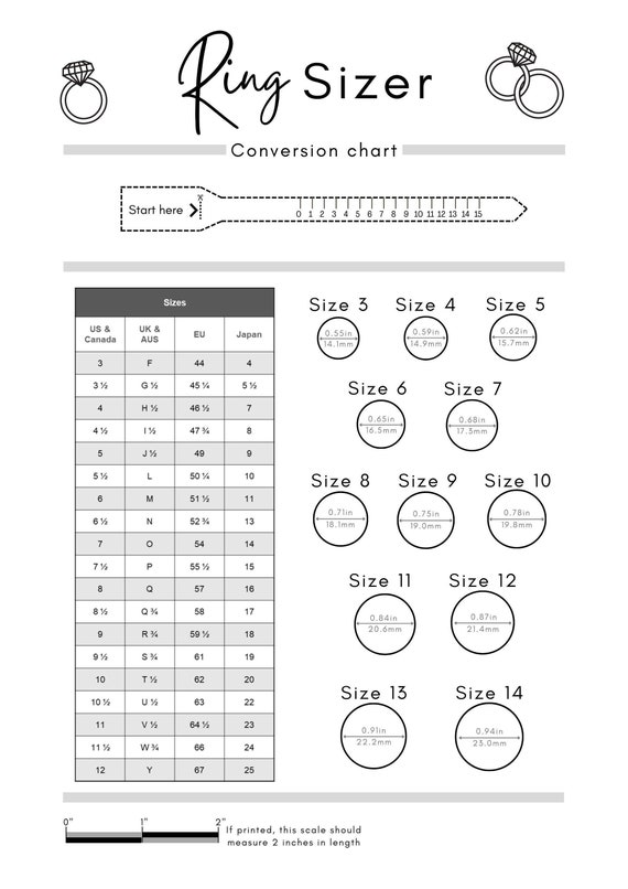 Printable Ring Sizer Pdf: A Comprehensive Guide to Accurate Ring Sizing