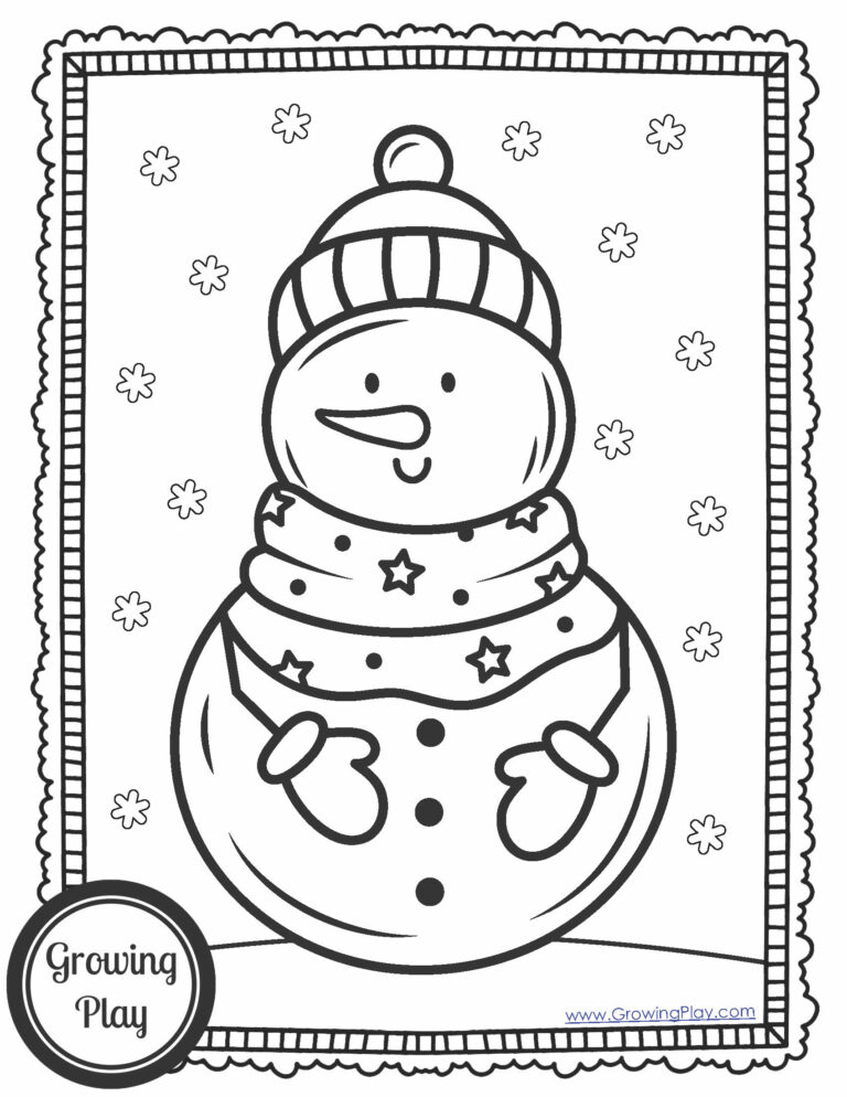 Printable Snowman Pictures To Color: A Winter Wonderland of Creativity