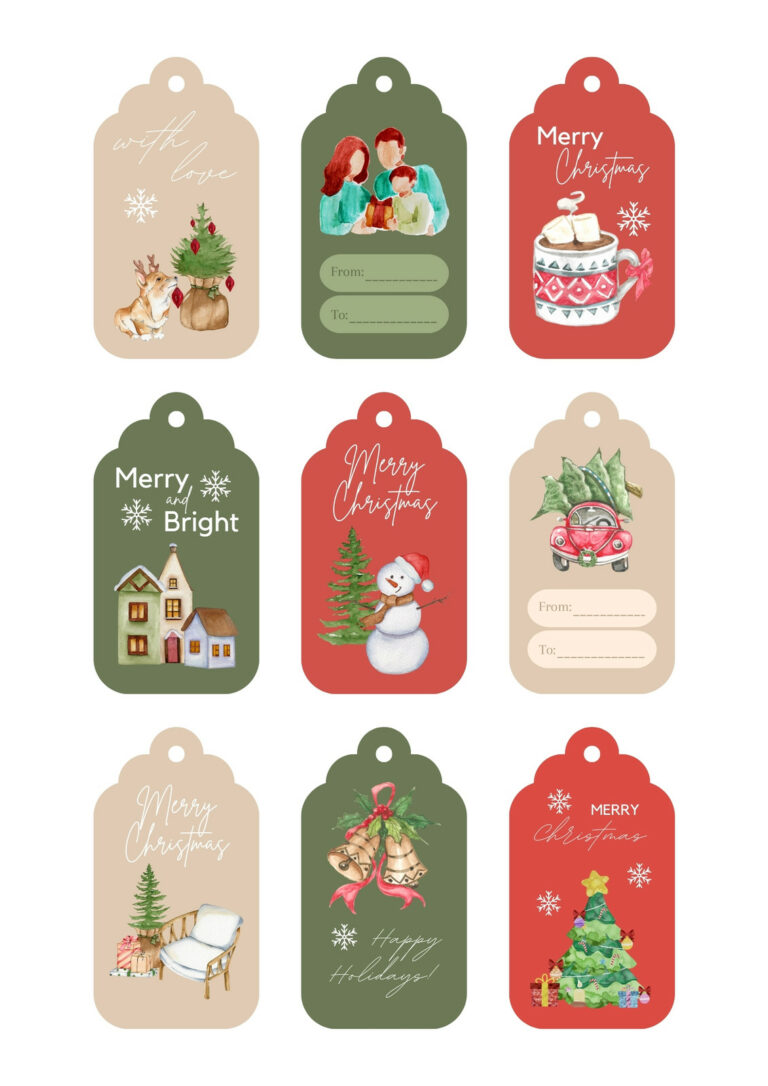 Printable Tags for Christmas: A Guide to Festive Customization