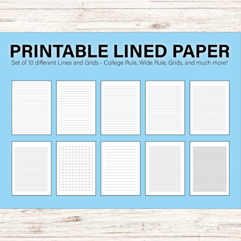 Printable Wide Ruled Paper: A Versatile Tool for Learning, Creativity, and Organization