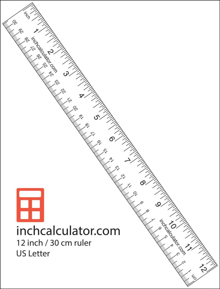 Ruler In Inches Printable: A Comprehensive Guide to Measuring with Ease