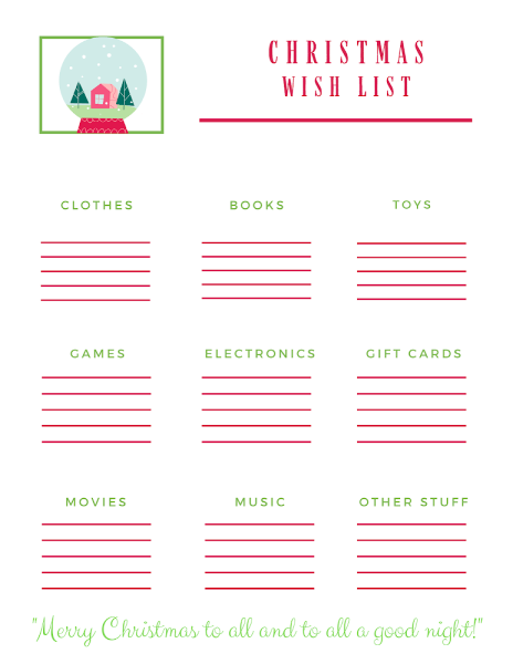 The Ultimate Guide to Creating a Printable Christmas Wish List